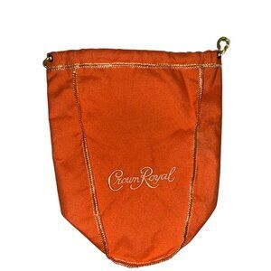 Crown Royal Whiskey Pouch Drawstring Bag Peach Crafting Quilting Trinket Novelty